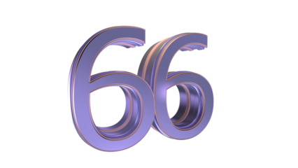 Lavender 3d number 66