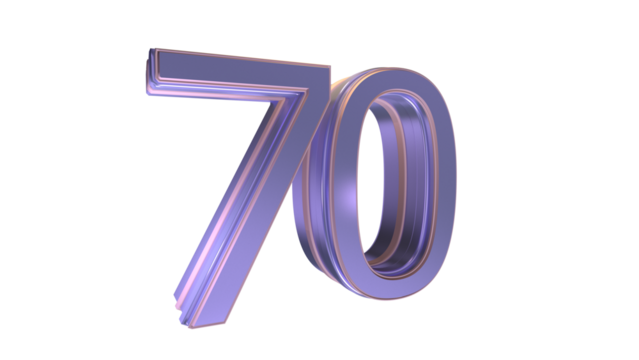 Lavender 3d number 70