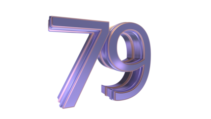 Lavender 3d number 79
