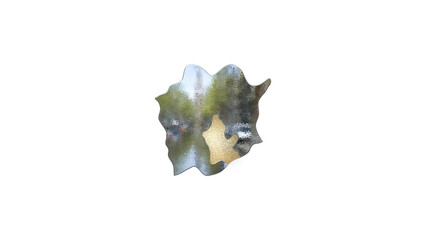 Fototapeta premium [アルファチャンネル]岡山の地形を強調する岡山県の3D平衡投影図形