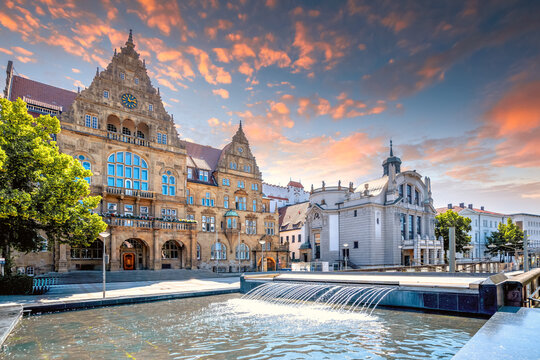 Rathaus, Altstadt, Bielefeld, Deutschland 