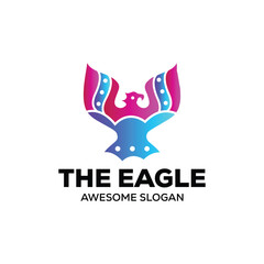 eagle logo design template
Related tags eagle American Eagle military logo design vector illustration badge template