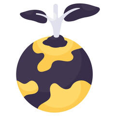 A unique design icon of global ecology 
