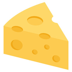 An icon design of cheese block 