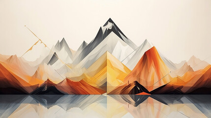 abstract background of mountains