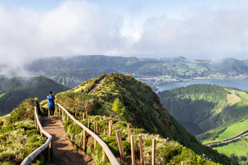 Lake seven city's or "Lagoa das sete cidades" is a volcanic lake in the island of São Miguel in the Azores - Portugal