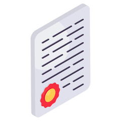 Premium download icon of contract 