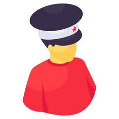 Perfect design icon of policeman 
