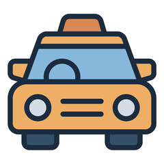 Obraz premium Taxi car icon