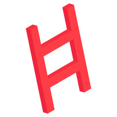 Trendy vector design of ladder