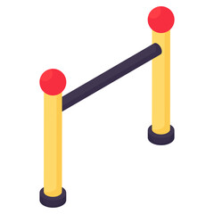 A creative design icon of sports hurdle 