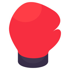 A hand covering icon, isometric design of glove