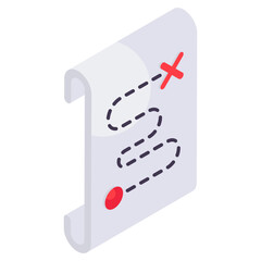 Perfect design icon of no route 