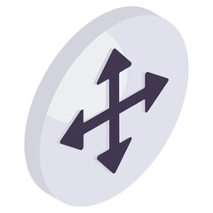 Modern design icon of directional arrows 