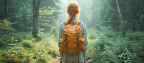 a teenager in the forest