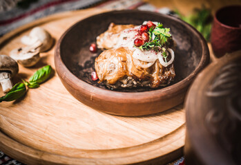Fototapeta na wymiar Arabic Cuisine: Middle Eastern traditional lunch. It's also Ramadan 
