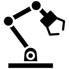 Robotic Arm vector design icon.svg