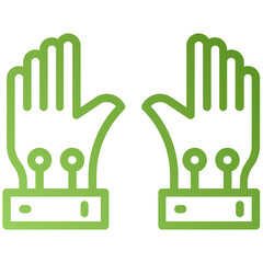 Wired Gloves vector design icon.svg