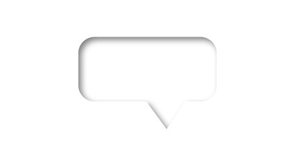 Naklejka premium speech bubble shape with white background. space for text. abstract blank area for rill text of font.