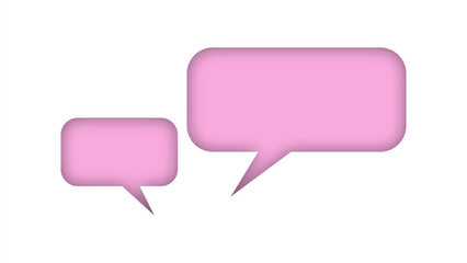 speech bubble shape with white background. space for text. abstract blank area for rill text of font.