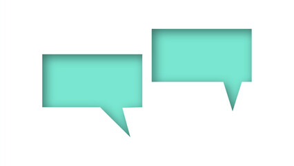 speech bubble shape with white background. space for text. abstract blank area for rill text of font.