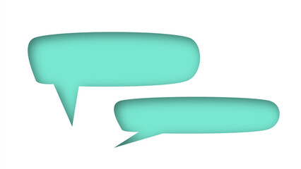 speech bubble shape with white background. space for text. abstract blank area for rill text of font.