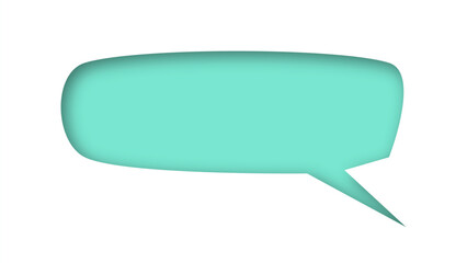 speech bubble shape with white background. space for text. abstract blank area for rill text of font.
