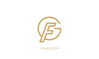 GF, FG, G, F, Abstract Letters Logo Monogram