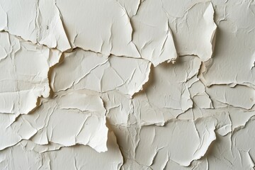 white wall with peeling paint - obrazy, fototapety, plakaty