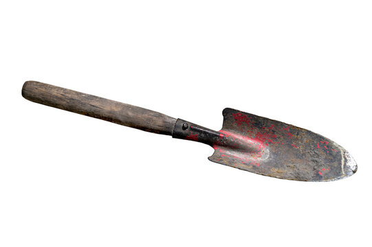 An old small spade for gardening.