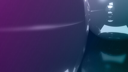 an abstract purple and blue glass balls