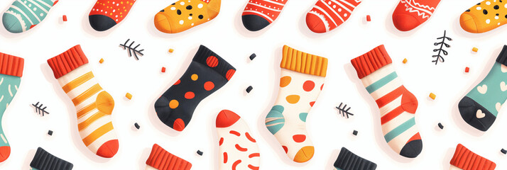 Socks pattern design