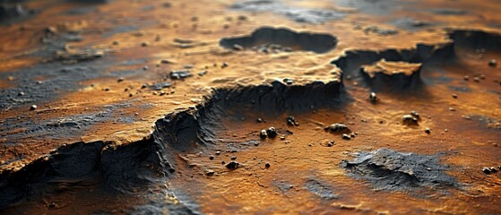 Close-Up of a Surface With Dirt and Rocks