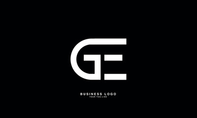 GE ,GE ,E ,G ,Abstract Letters Logo Monogram