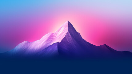 Fototapeta premium Majestic mountains, panoramic peaks PPT background