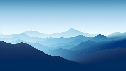 Fototapeta premium Majestic mountains, panoramic peaks PPT background