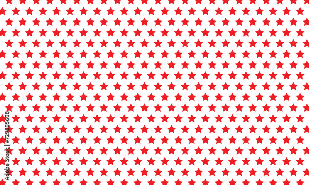 Poster abstract seamless red star pattern.