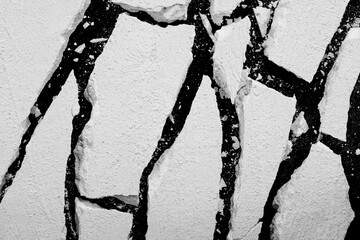 White Surface Texture In Pieces