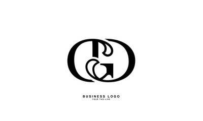 Obraz premium GD, DG, G, D, Abstract Letters Logo Monogram
