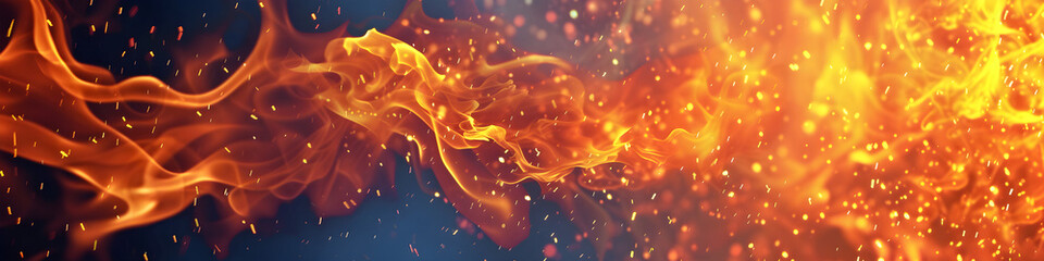 fire flames background. background, horizontal, landing page, banner. abstract - obrazy, fototapety, plakaty