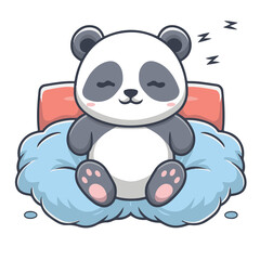 Sleeping panda bear
