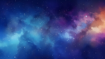Fototapeta premium Sparkling starry night sky background