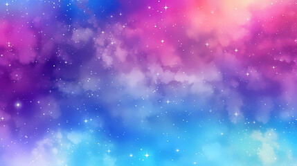 Obraz premium Sparkling starry night sky background