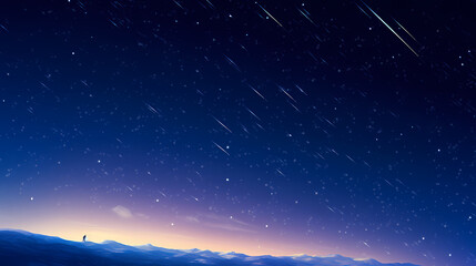 Gradient abstract stars background, starry night sky