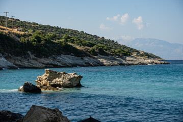 Xigia Beach - natural sulfur spa. Xigia Beach and Sulphur Spa in Zakynthos, Greece