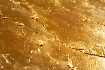 close up of gold color gold sheet in