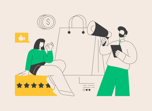 Brand awareness abstract concept vector illustration.