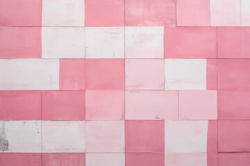 Pink and white grunge tiles