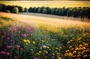 field of wildflowers