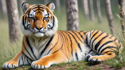 Fototapeta premium Tiger in the jungle